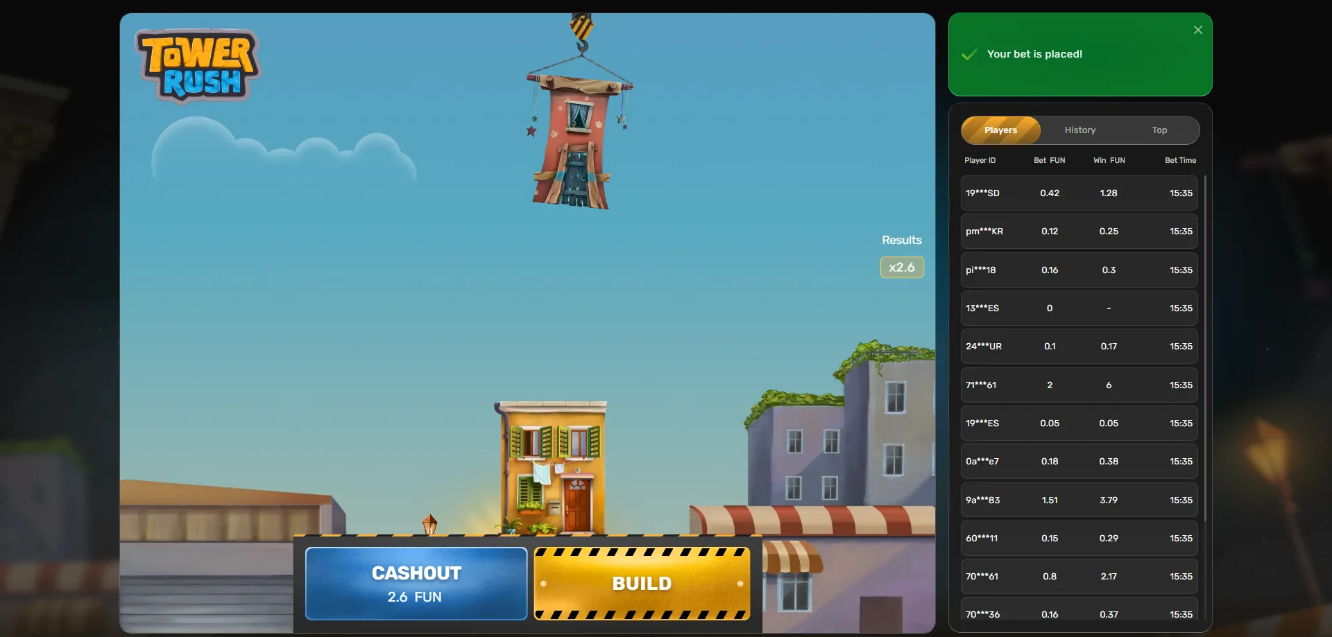 وضع demo في لعبة Tower Rush من Galaxsys — تجربة مجانية
